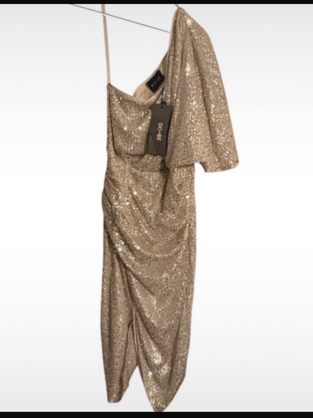 Sequin One Shoulder Midi Dres
Size S - Picture 2 of 4